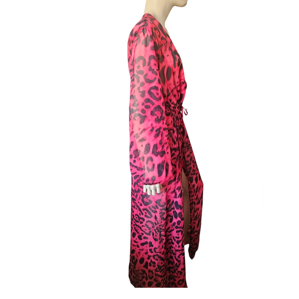 Red Leopard Duster - Picture 3 of 6